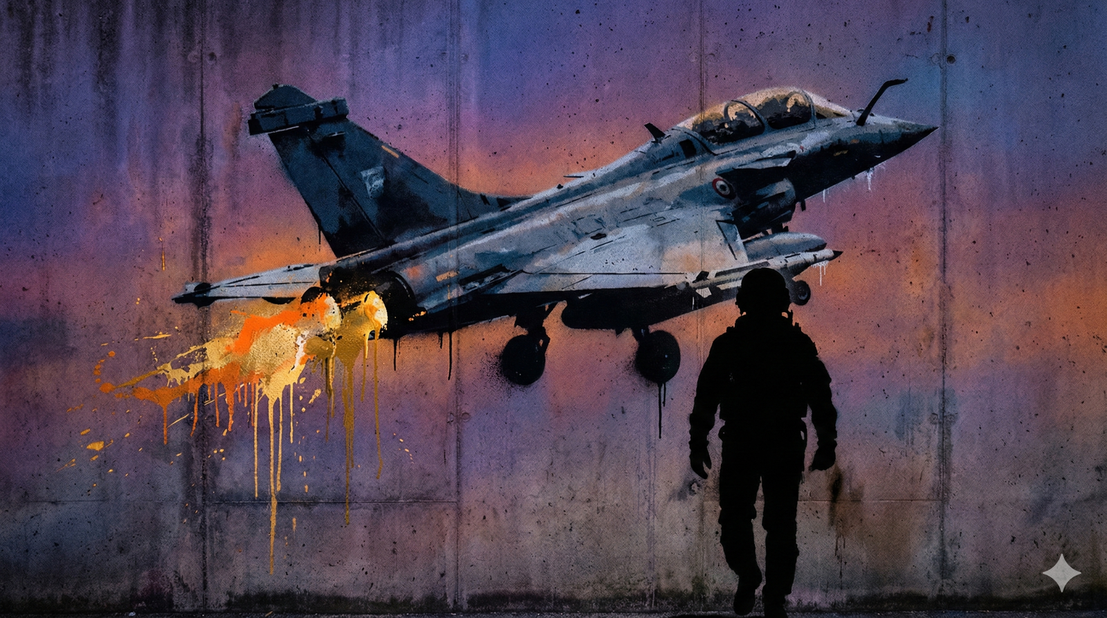 Décollage Rafale style Banksy - Sophrologie Caycédienne BA 116